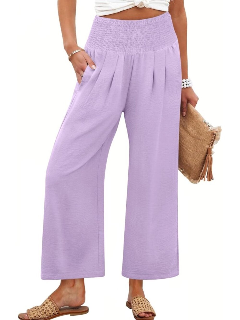 Chic Wide Leg Palazzo Pants for Women with Pockets | Stylish & Comfortable